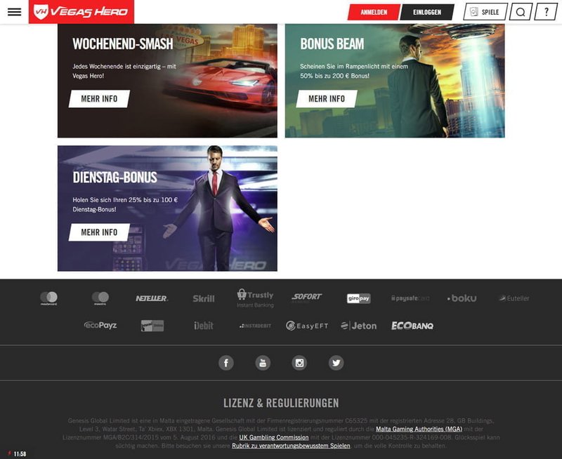 What is Vegas Hero Casino? in United Kingdom